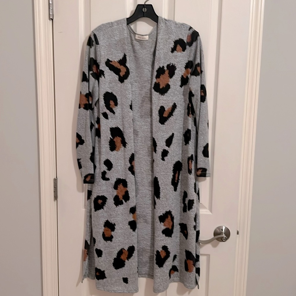 Leopard print cardigan